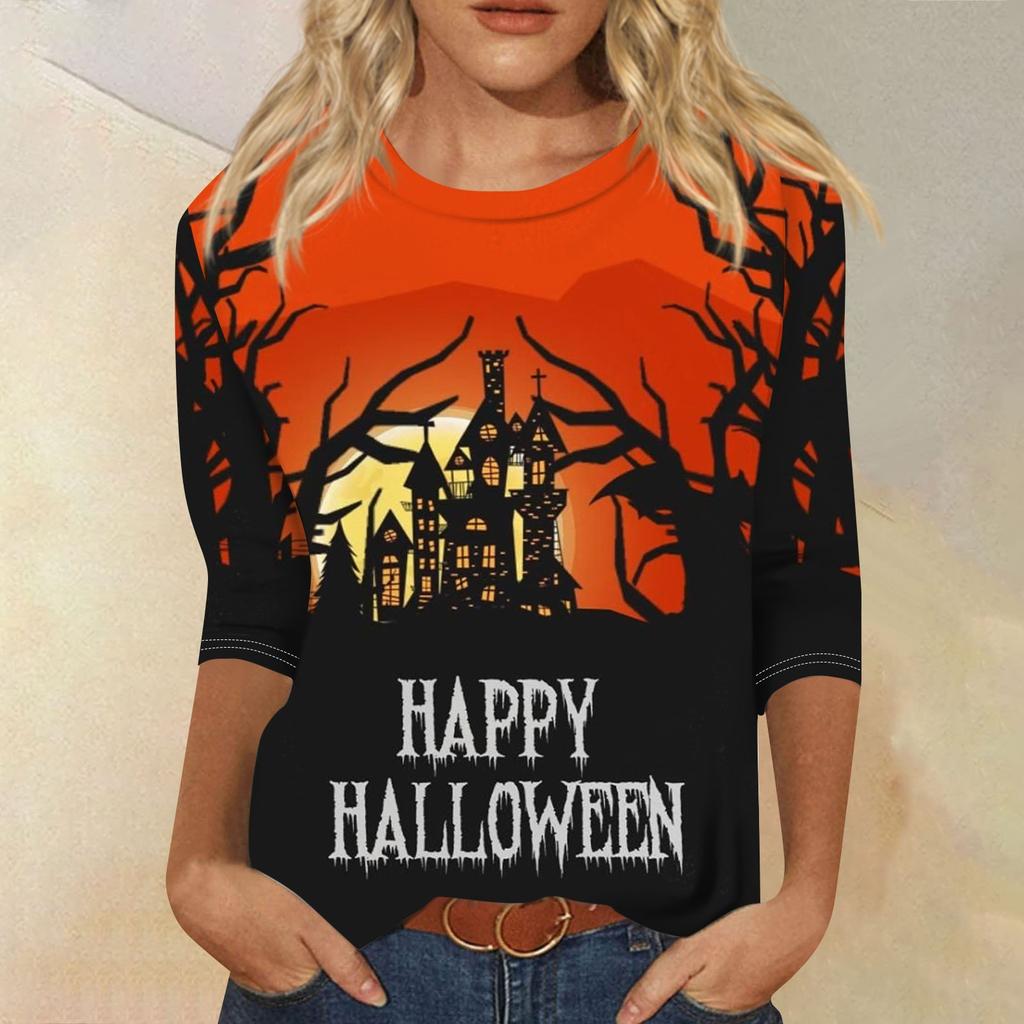 

Женский свитер с круглым вырезом и длинными рукавами на тему ужасов и Хэллоуина, повседневный свитер с принтом 3D «кровавый вопрос» 8XL