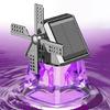 Air Freshener Light Solar Windmill Model Center Console Decoration CarFragrance