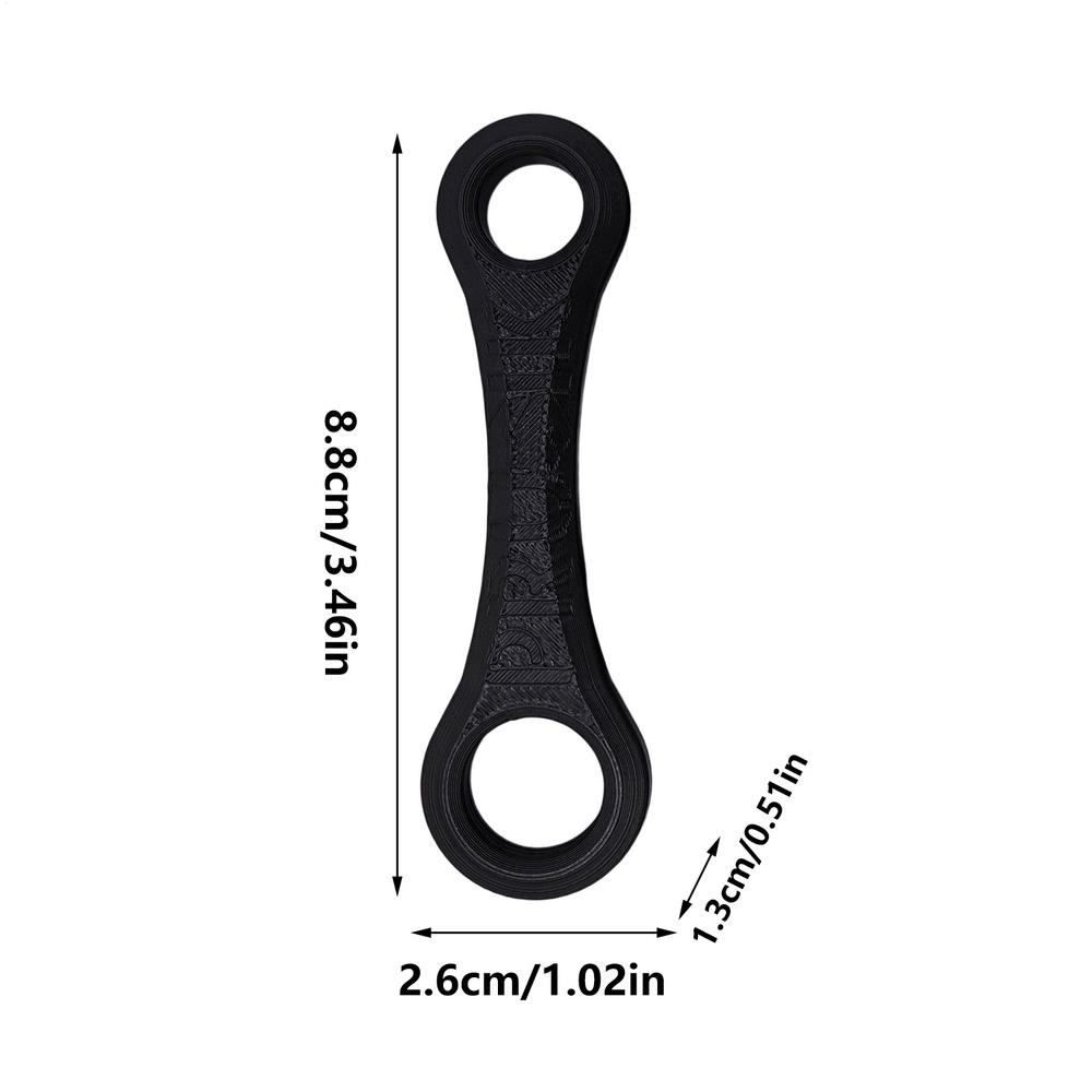 

Rope Tensioner 3D Printed Adjustable Sports Supplies Rope Tensioners Adjusters For Backpacking Gear Sports Beach Workout School чорний