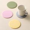 Spot Silicone Coaster Round 10cm Waterproof and Non-slip Food Grade Anti-scalding and Heat Insulation Mat Teacup Mat Coaster Tea Mat