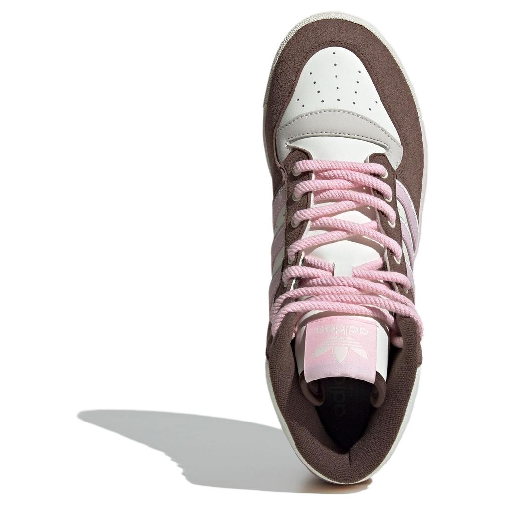 Adidas Originals Rivalry Comfortable Simple Non-Slip Durable Mid-Top Skate Shoes Unisex Skate Shoes Brown JH9605