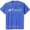 Funny Signal Wifi Battery Graphic 100% Cotton T-shirts Men Women's Fashion Casual Tshirt Loose Oversized Streetwear T Shirt