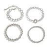 Exaggerated punk multi-layer chain stacked jewelry temperament niche geometric ball bracelet Bracelet