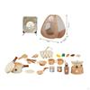 25 Pieces Kids Camping Gear Set Pretend Play Campfire Food with Tent Toy BBQ Grill