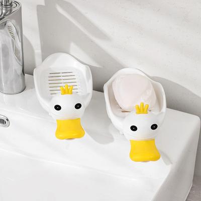 Sabun Kutusu Çift Katmanlar Drenaj Ördek Şekli Su Geçirmez Sabunluk Sabunluk Sabun Konteyner Sabun Tepsisi Ev Banyo Aksesuarları