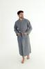 Long Thin Unisex Bathrobe With Pockets, 100% Cotton, Quick-Drying, M