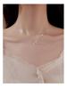 S925 Sterling Silver Bow Necklace - Elegant Women's Clavicle Chain Pendant for 2024