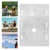 Acrylic Transparent Table Board Multifunctional Camping Table Unit Board Clear IGT Table Board for Outdoor Camping