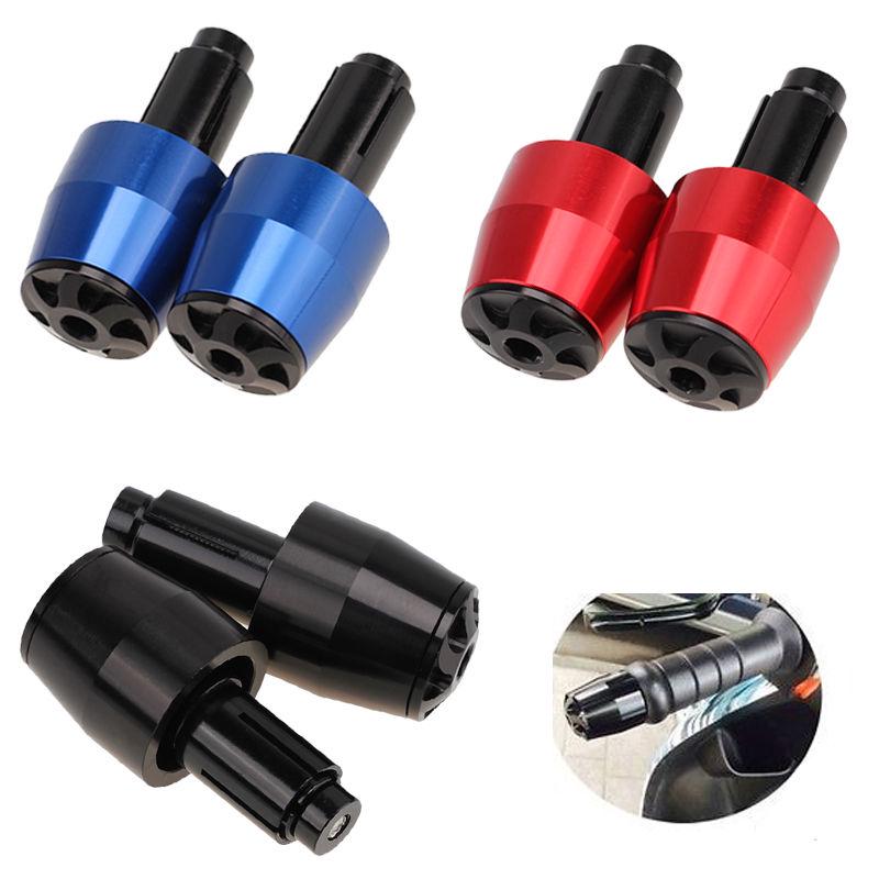 1Pair 7/8'' Universal Motorcycle Handlebar End Grips Aluminum Motorbike