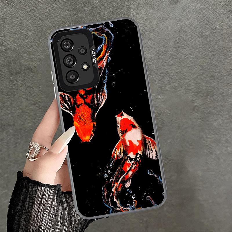 Golden Carp Lucky Koi Soft Phone Case for Samsung A17 A16 A15 A14 A13 A57 A56 A55 A54 A53 A37 A36 A35 A34 A33 A26 A25 A24 A23 A5