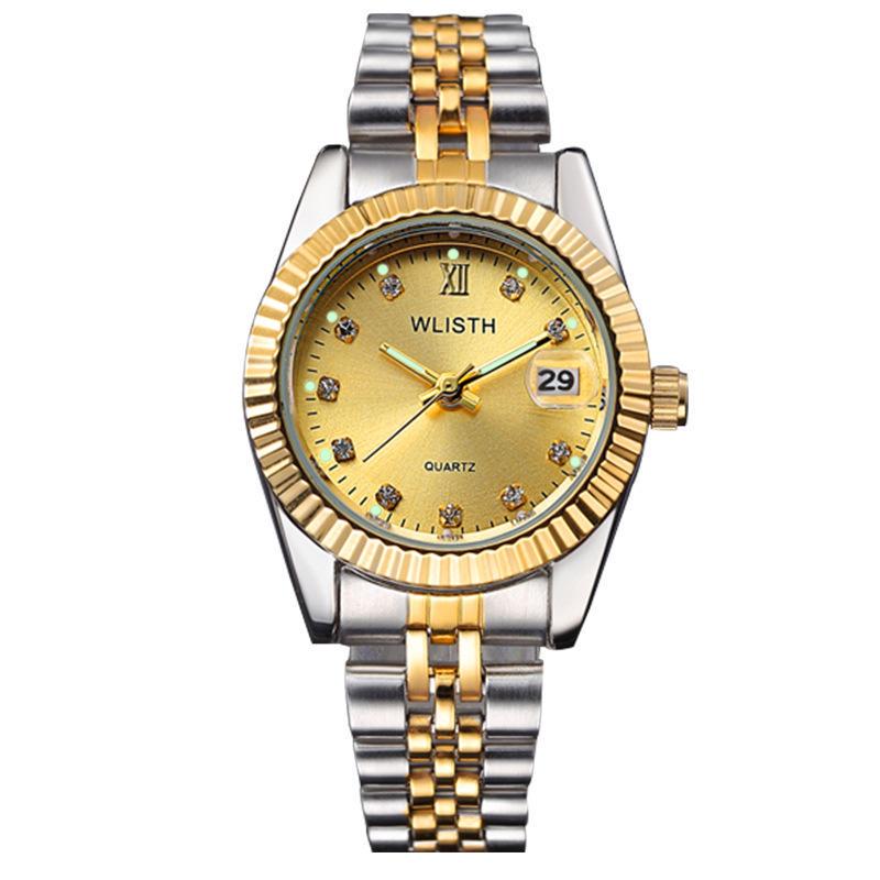 Wolis Waterproof Quartz Couple Watches - Elegant Men's and Ladies' Wristwatches