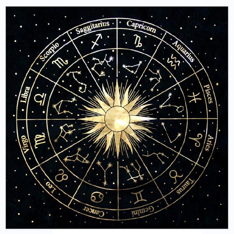 Autel Divination Pendule Nappe Tapis Jeu de Plateau Tissu de Tarot Cartes Oracles