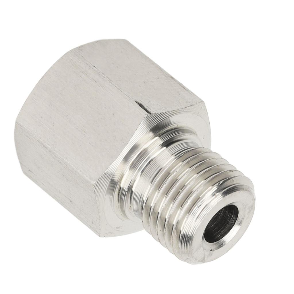 Pressure Gauge Sender Adapter Leakproof Stainless Steel 1 8in NPT Female to M10x1.0 Male Adapter with Gasket