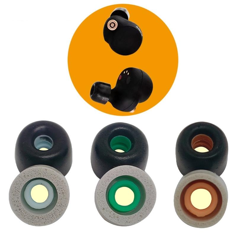Slow Rebound Foam Earbud Covers Enhances Noise Reduction Comfortable Use For XM4 Headphones