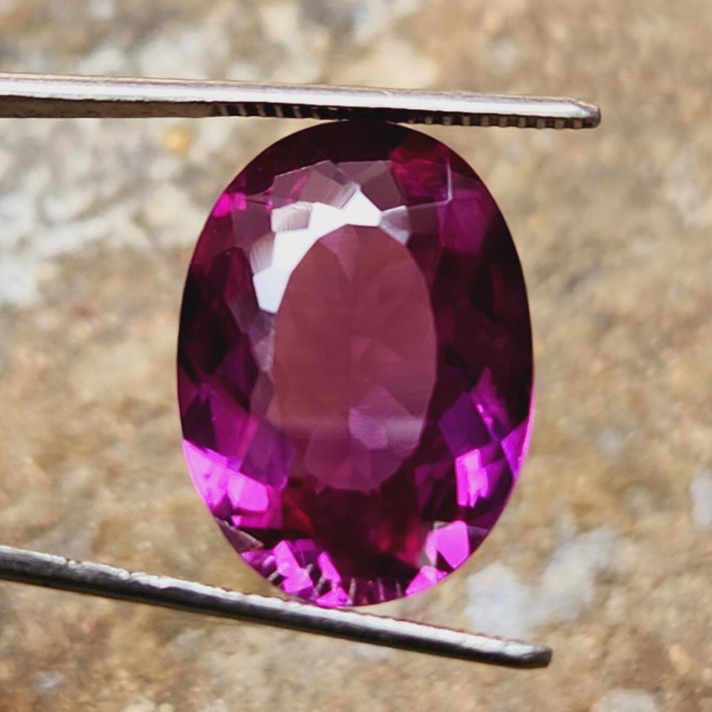 11.50 CT Natural Ceylon Padparadscha Sapphire Gemstone Oval Shape Certified