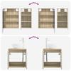 Bathroom Cabinet Set 5 pcs Sonoma Oak 53 x 15.5 x 70 cm