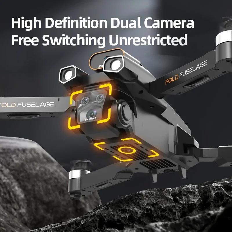 New M8S Obstacle Avoidance Drone Professional Dual Camera 8k High Definition Aerial Photography Remote Control Mini Aircraft Toy