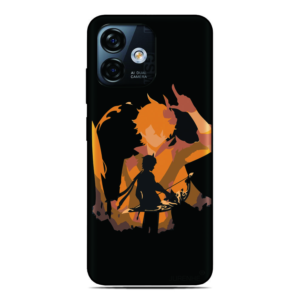 Anime Genshin Impact Phone Case For ZTE Blade A76 A75 A73 A72 A71 A56 A55 A54 V80 Pro A35 Core A36 A51 Lite A34 A31 Plus Cover