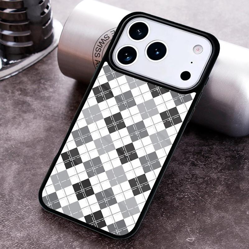 Blair Argyle Pattern Phone Case For iPhone 17 16 15 14 13 12 11 Pro Max Plus 17Air Soft Silicone Cover