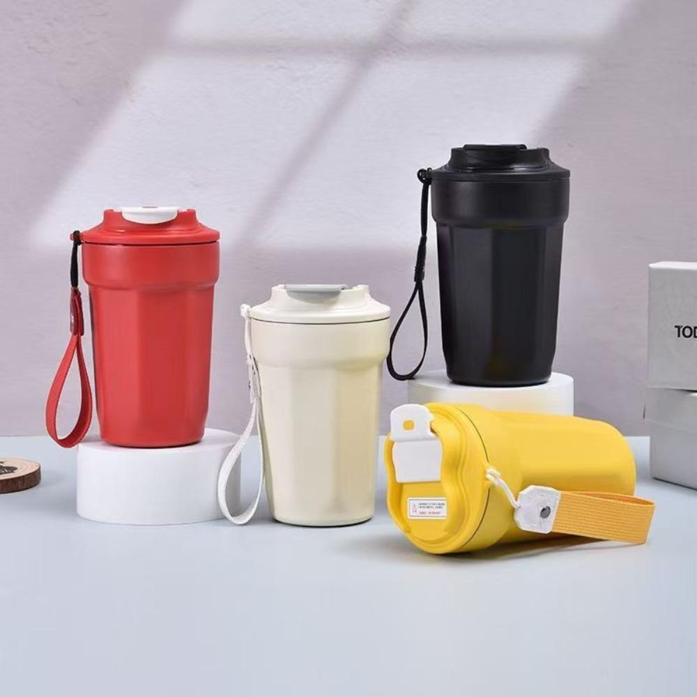 Stainless Steel Eight-Angle Coffee Cup with Lid Vacuum Insulated Cup Sports Cup  for Home Work