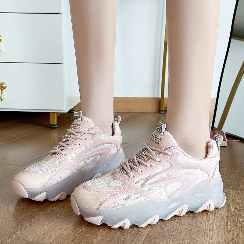 Fashion Summer Lace-up Woman Breathable Shoes Casual Sneakers Sport Sports Exercises At Home Wholesale To Resell Super Sale Sho