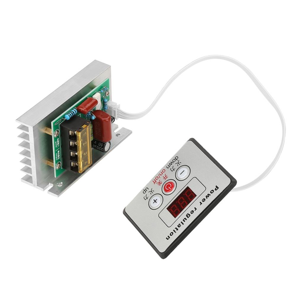 8000W AC220V Speed Controller Regulator High Power Easy Installation SCR Speed Controller Temperature Regulation Digital