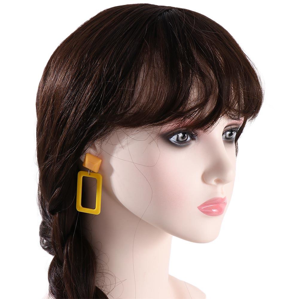 Vintage New Polka Dot Resin Geometric Round Acrylic Drop Earrings Ear Stud Dangle Earrings