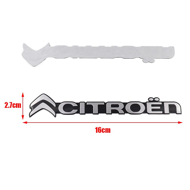 

1pcs 3D Citroen Car logo aluminum sticker Fender side Rear Bumper tail door trunk sticker Emblem sticker styling Accessories For Citroen&aluminum sticker