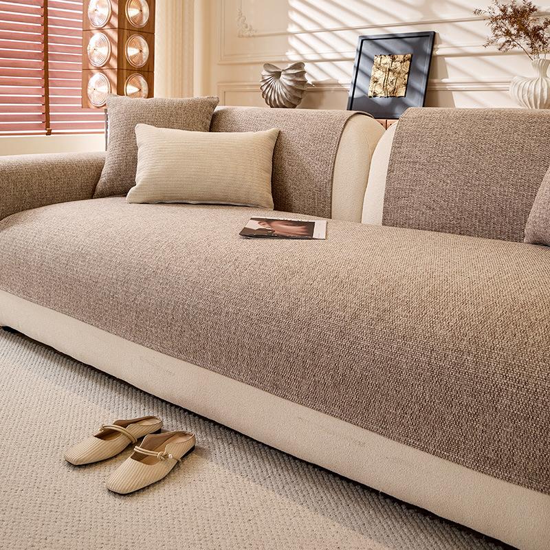 Solid Color Premium Sofa Cushion Universal In All Seasons New Seat Cushion Non-Slip And Wear-Resistant Sofa Cover Cover Cloth