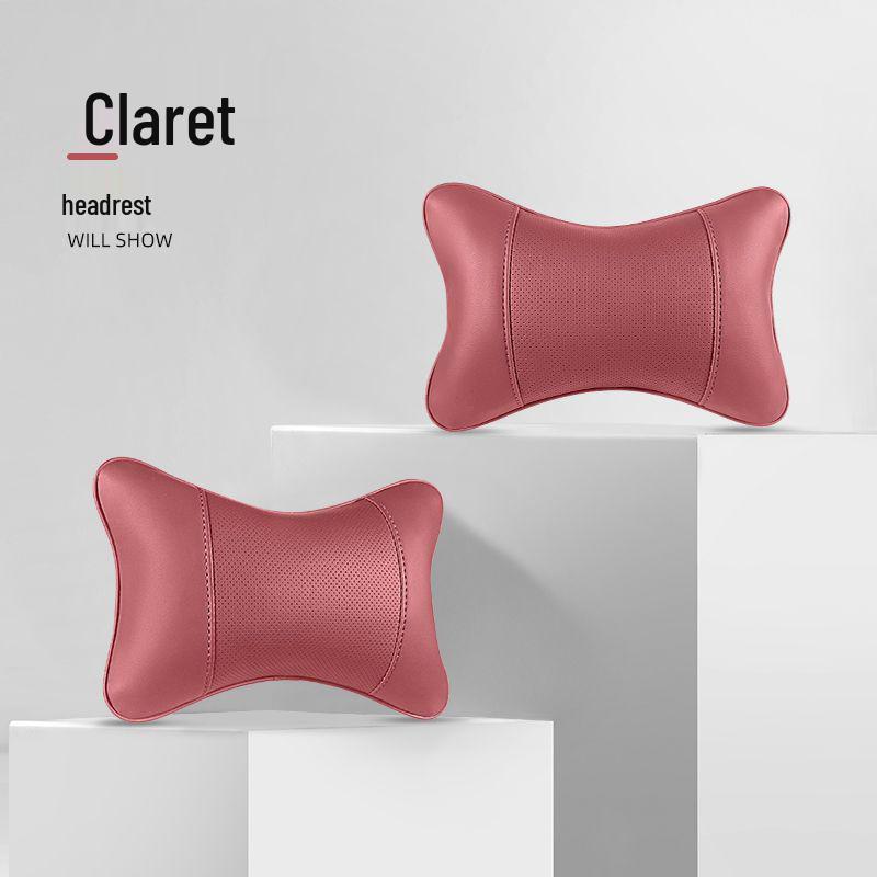 

Universal Car Headrest Neck Pillows and Seat Back Cushions. Upgraded: Set of 2 Headrests