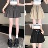 2025 Sweet Korean High-Waisted Quick-Dry Ruffle Pants with Pockets