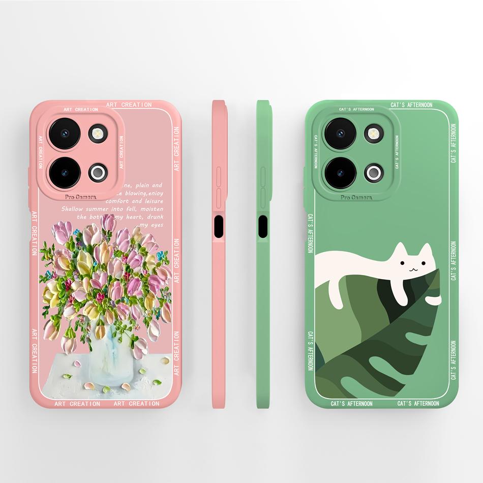 For Vivo Y28 4G 5G Case Simple Design Full Protection Back Cover For Vivo Y 28 Funda Soft Liquid Silicone Anti Drop Phone Shell
