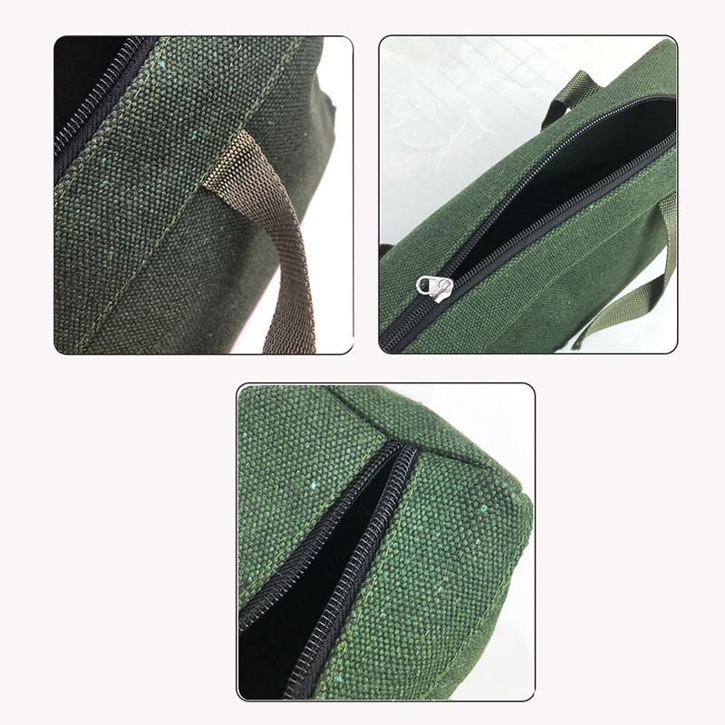 Durable Thicker Canvas Tool Bag Screwdriver Tools Packaging Large Capacity Repair Storage Pouch Electrical Tool Organizer
