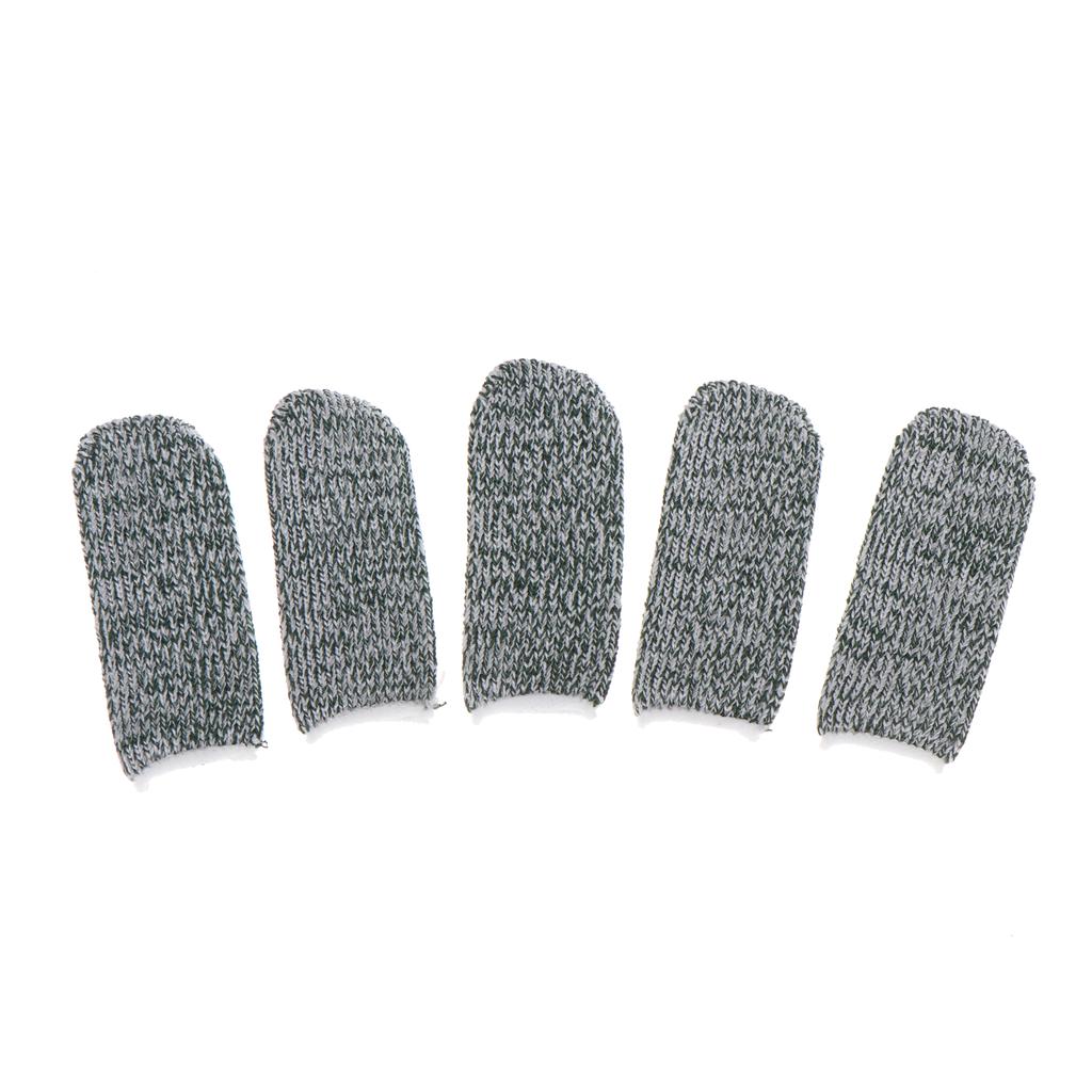 5Pcs Cut Resistant Finger Cots Finger Sleeve Protectors Reusable Finger Covers Flexible Fingertip Cots For Sewing Supplies