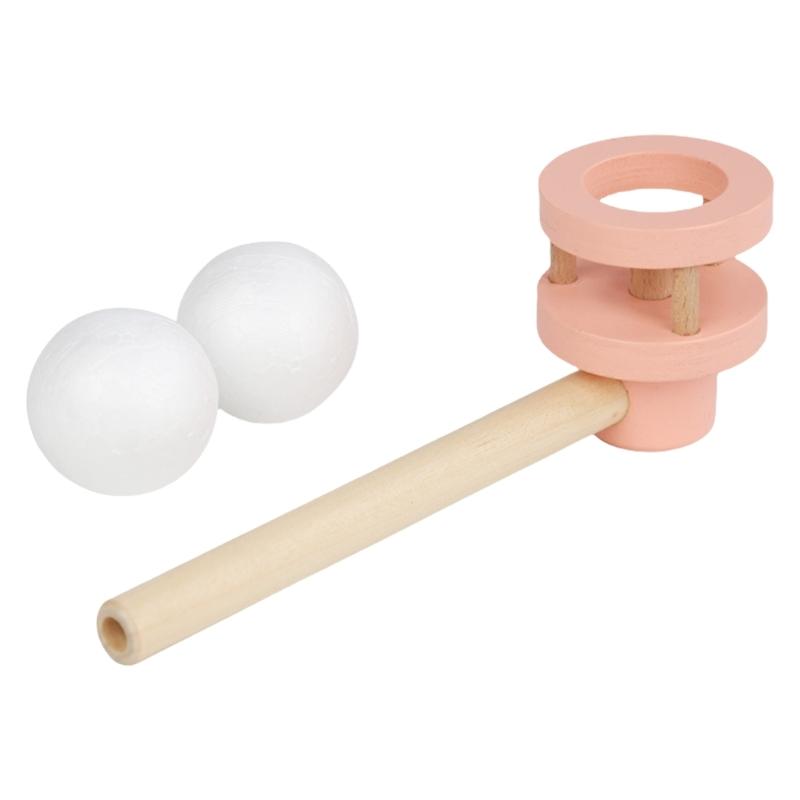 

Wood Blowing Ball Toy for Children Fun Floating Ball for Breath Control Training Educational Toy Kindergarten Present