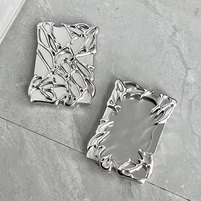 Creative Idol Photo Card Holder, Plastic Frame, Kpop Photo Binder, Electroplate, Original Design, 3 Inch Card, Wholesales, 2024