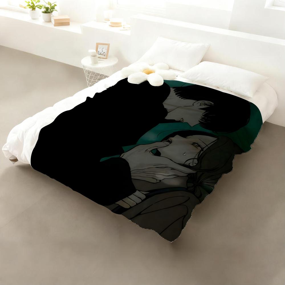 Anime Tears On a Withered Throw Flannel Throw Blanket: Soft Kid-Friendly Warm Anti-Static All Season Washable Couch Bed Home