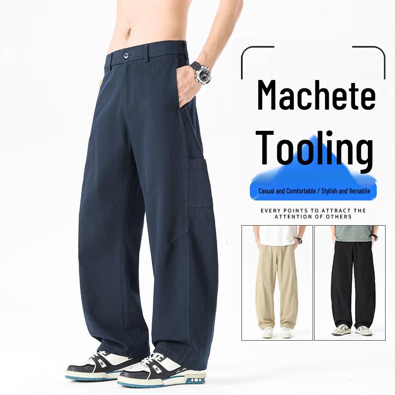 

VUUG Men s Casual Loose Straight Wide-Leg Cargo Pants 4XL