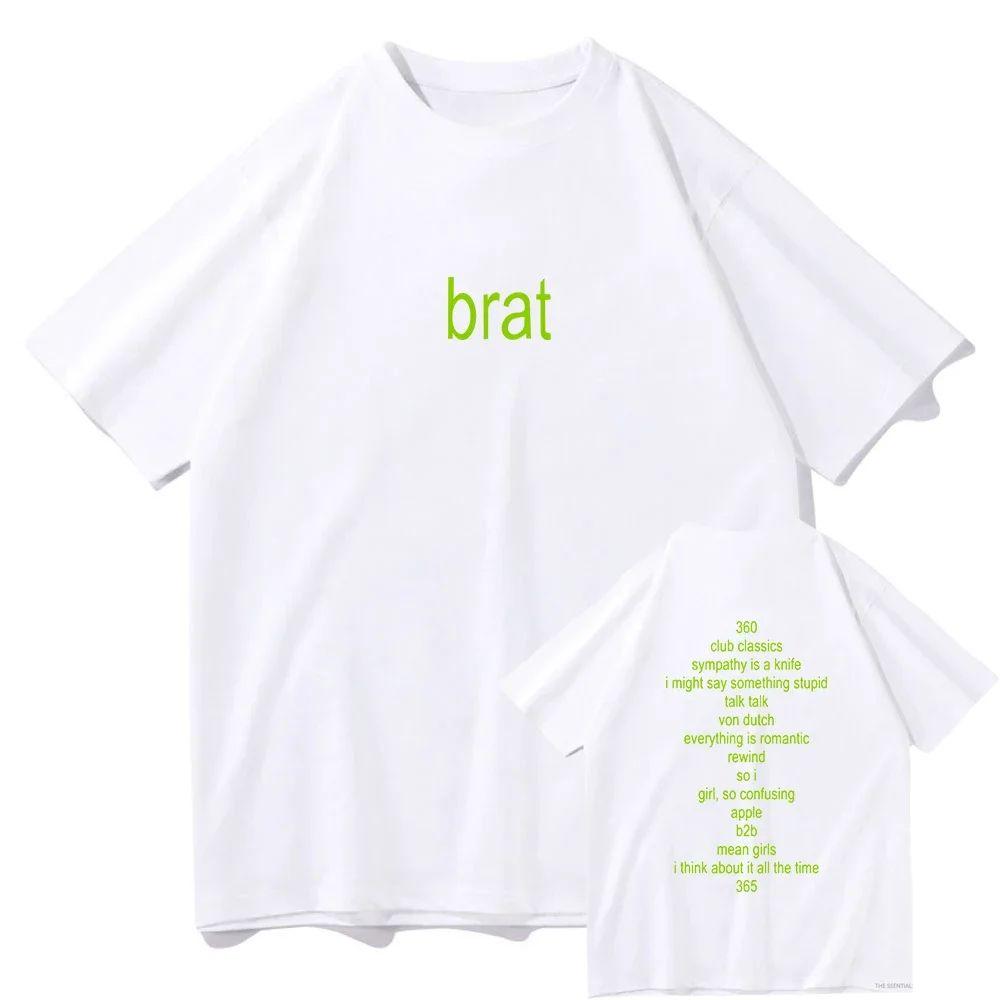 

Y2k T Shirts Charli Xcx with Special Guest Shygirl TShirts Brat Album Clothing Aesthetic Streetwear Cotton Tee Tops Unisex 4XL