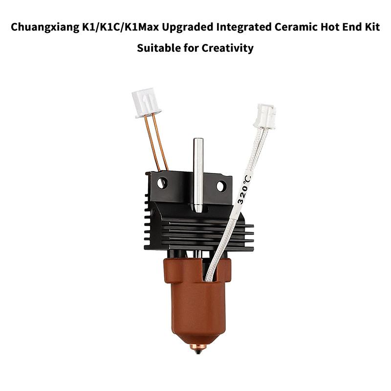 New Creality 2025 Version K1 Series Ceramic Heating Block Kit Terminal With Buckle Compatible With K1/K1 Max/K1C 3D Printer