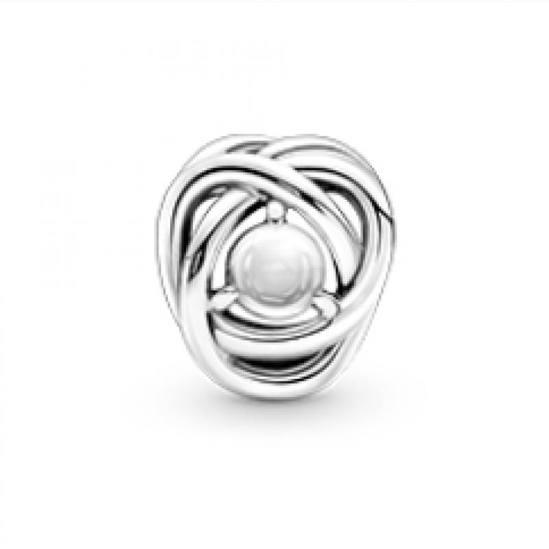 Pandora April Clear Eternity Circle Charm 790064c01