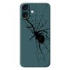 For iPhone 17 Case Spider Pattern Printing Straight Edge TPU Phone Back Cover