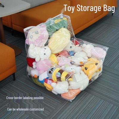 Clear Armrest Sofa Seat & Plush Doll Storage Bag