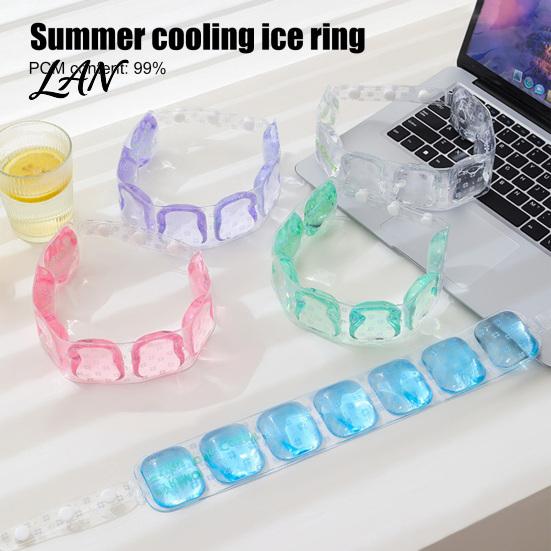 Durable Neck Ice Pack 1/2Pcs Cooling Wrap for Summer, Reusable Adjustable Wearable Pack, Lightweight Cold Heatstroke Prevention Cooler Collar Outdoor