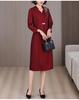 Elegant Rhinestone Two-Piece Dress for Women - 2025 Autumn/Winter Mother-in-Law Wedding Banquet Formal Dress