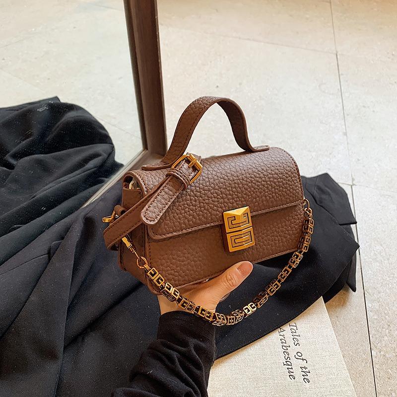 Heutige beliebte Tasche Damen neue modische Textur Schulter Umhängetasche einfach Pendler kleine quadratische Tasche vielseitig tragbar