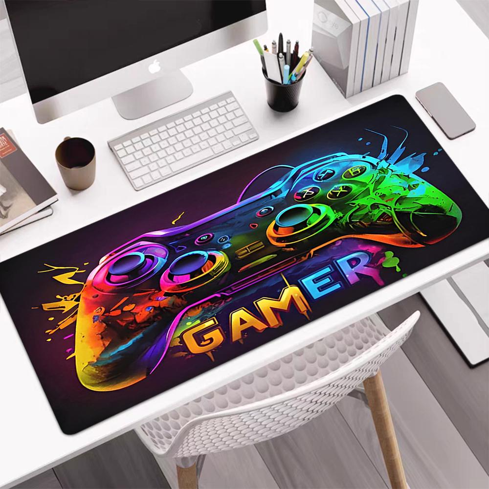 Spielcontroller-Thema Mauspads, Rutschfeste Gummiunterseite, Multifunktionales Büro- & Heimdekor, Perfekt zur Personalisierung des Arbeitsplatzes.