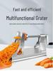 Multifunctional Hand-Crank Rotating Shredder and Slicer for Potatoes, Julienne, and Radish