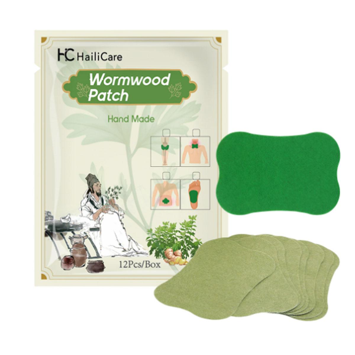 12 pain relieving patches, natural herbal hot compress patches, suitable for knees, shoulders, and neck, can be used for hot moxibustion