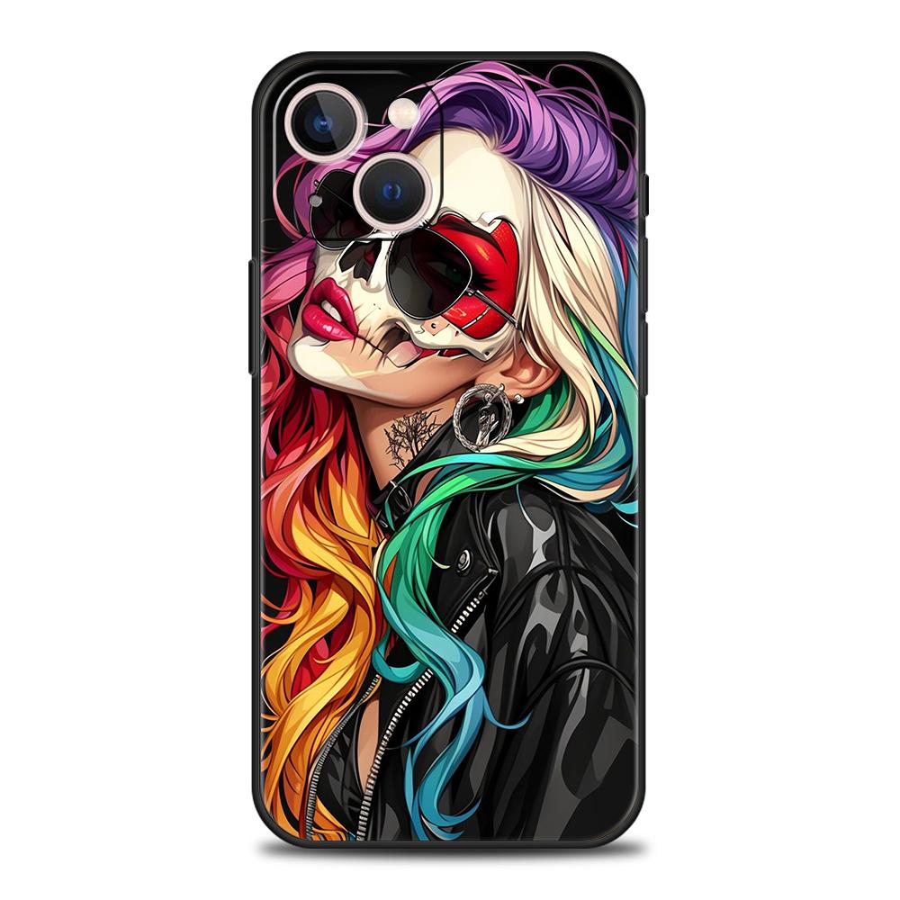 

Phone Case Cover for iPhone 17 16 15 14 13 12 Pro Max 11 Pro Max 17 AIR Plus Shockproof Soft TPU Shell Hot Girls Fundas Capa Bag iPhone 17 Pro